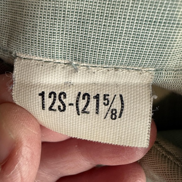 Vintage US Army Shirt Womens 12S Olive Green OG-415 Long Sleeve Epaulets 80s - Picture 4 of 12